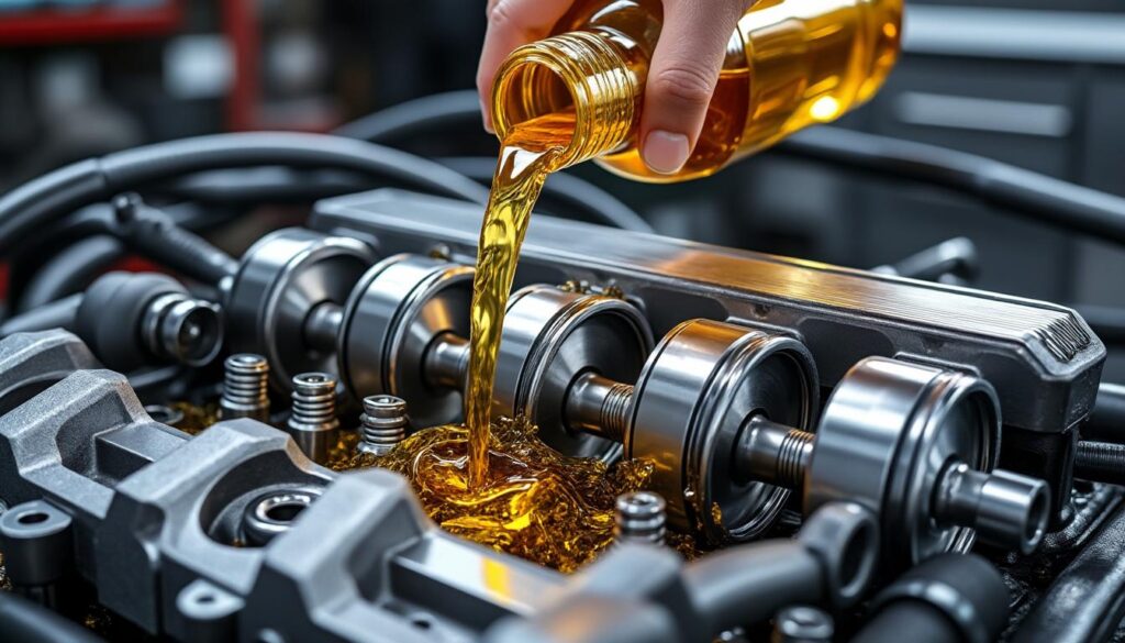 assurez la longévité et la performance de votre moteur grâce à une vidange régulière avec de l'huile synthétique de qualité.