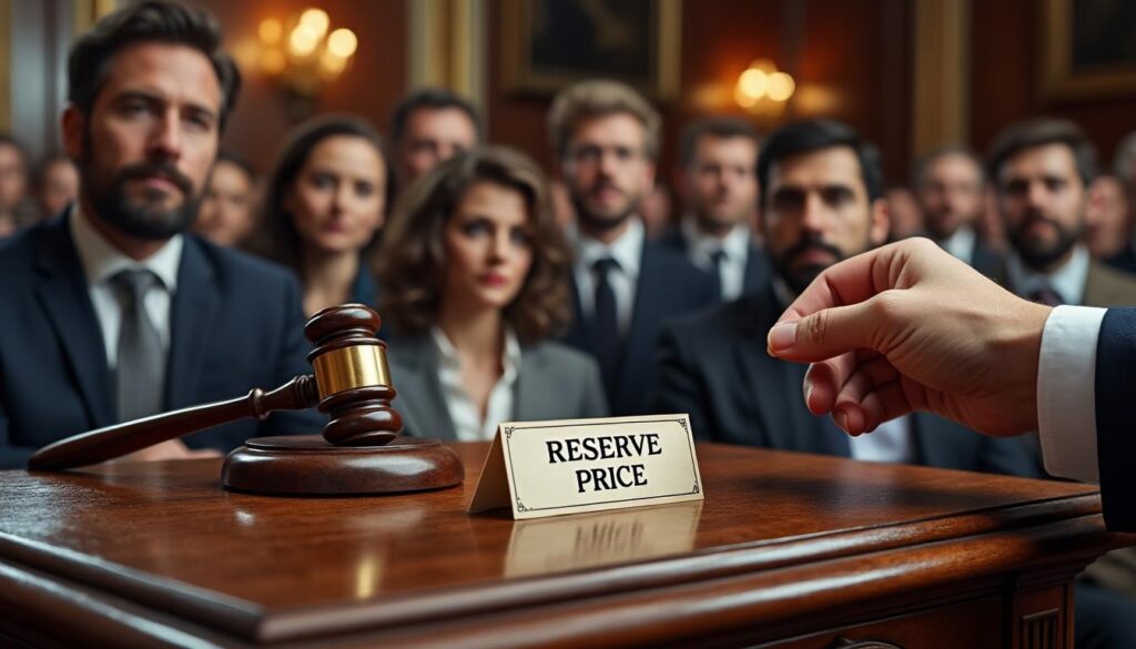 découvrez comment le prix de réserve aux enchères protège le vendeur en garantissant que l'objet ne sera pas vendu en dessous d'une valeur minimale, assurant ainsi une vente équitable.
