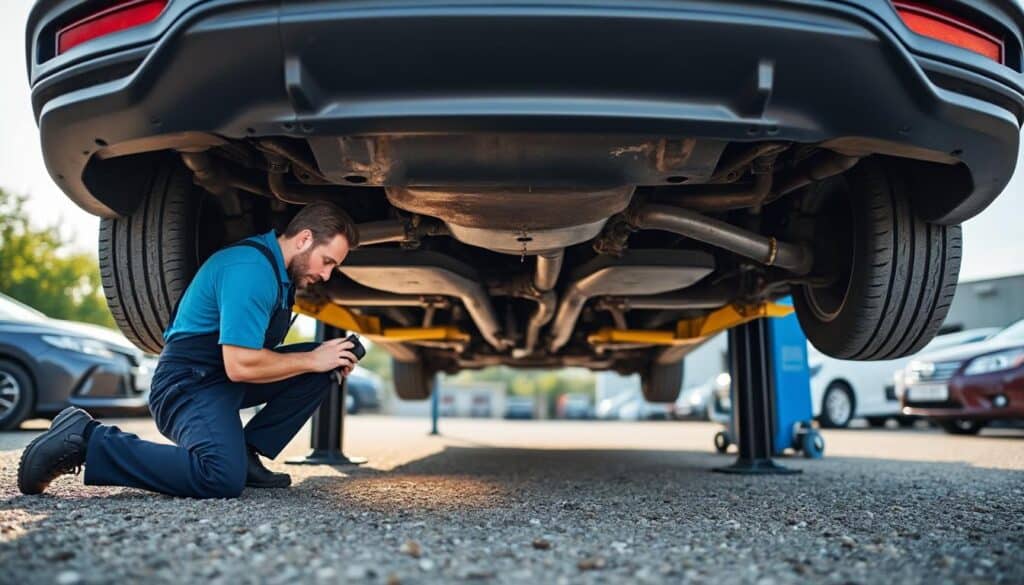 découvrez pourquoi l'inspection rigoureuse des soubassements est essentielle lors de l'essai d'une voiture d'occasion pour assurer un achat sécurisé et éviter les surprises.