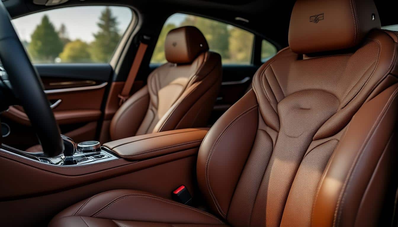découvrez le luxe intérieur des voitures de maître avec l'élégance incomparable du cuir pleine fleur, alliant qualité, confort et raffinement.